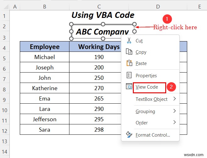 Excel でテキスト ボックス内のテキストを強調表示する方法 (3 つの便利な方法)