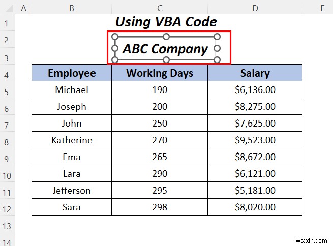 Excel でテキスト ボックス内のテキストを強調表示する方法 (3 つの便利な方法)