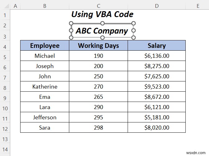 Excel でテキスト ボックス内のテキストを強調表示する方法 (3 つの便利な方法)