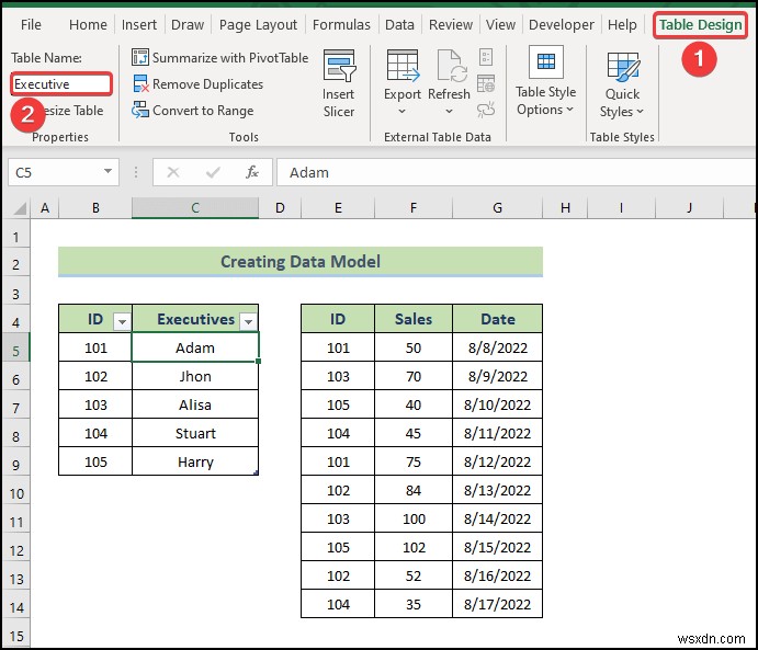 Excel でデータ モデルからデータを取得する方法 (2 つの簡単な方法)