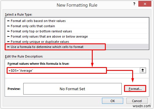 Excel で条件付き書式を使用して行全体を強調表示する方法