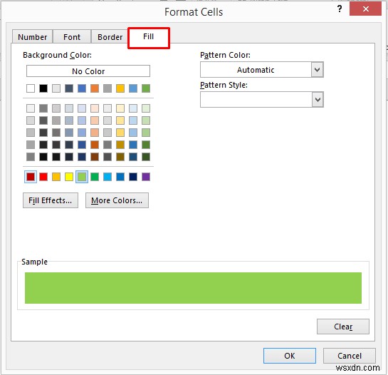 Excel で条件付き書式を使用して行全体を強調表示する方法