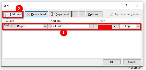 Excel で複数の色でフィルター処理する方法 (2 つの簡単な方法)