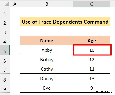 Excel で依存関係を別のシートにトレースする方法