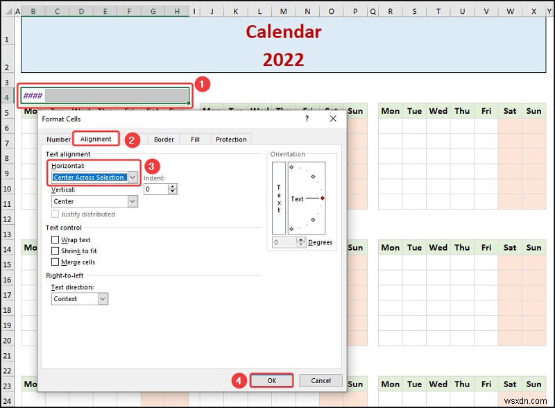 Excel で年間カレンダーを作成する方法 (簡単な手順)