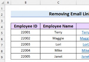 Excel で電子メール リンクを削除する方法 (7 つの簡単な方法)