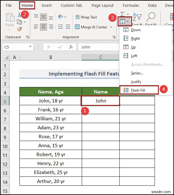 Excel で上書きせずにテキストを列に変換する方法