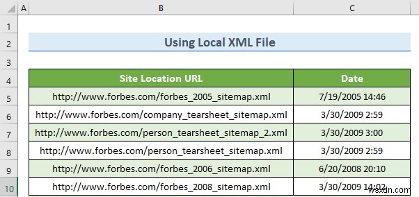 Excel で XML を列に変換する方法 (4 つの適切な方法)