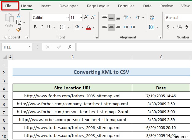 Excel で XML を列に変換する方法 (4 つの適切な方法)