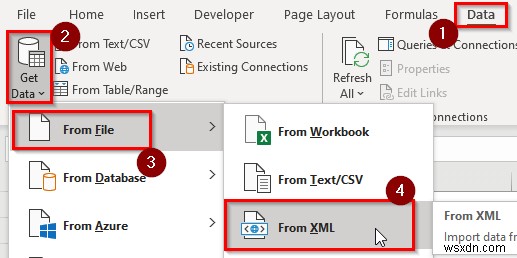 Excel で XML を列に変換する方法 (4 つの適切な方法)