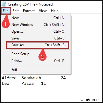 Excel から CSV ファイルを作成する方法 (6 つの簡単な方法)