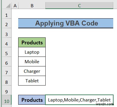 Excel で列を区切り記号付きのテキストに変換する方法