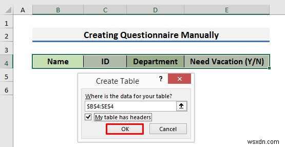 Excel でアンケートを作成する方法 (2 つの簡単な方法)