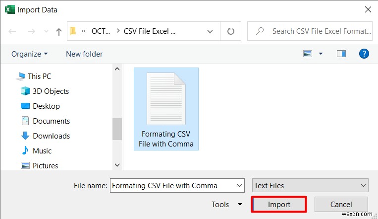 Excel での CSV ファイルの書式設定 (2 つの例を含む)