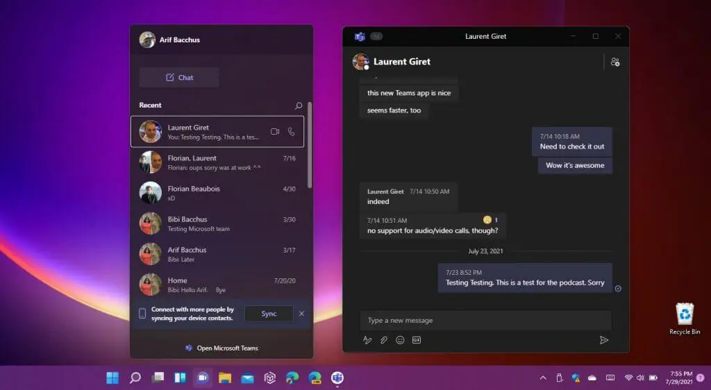 Windows 11 の新しい Chat アプリは、Microsoft の大きな Teams for Life の野望を示しています