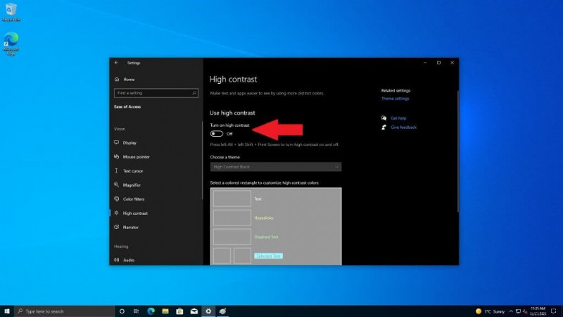 Windows 10 および Windows 11 でカスタム ハイ コントラスト テーマを有効化、無効化、および作成する方法