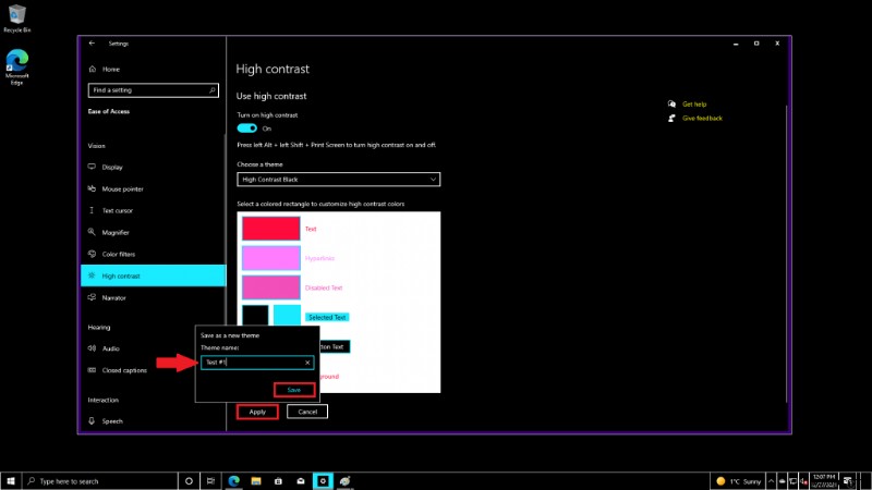 Windows 10 および Windows 11 でカスタム ハイ コントラスト テーマを有効化、無効化、および作成する方法