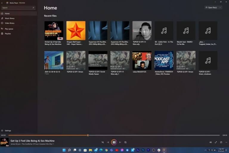 Groove Music プレーヤーが更新され、一部の新しい Windows 11 Media Player に置き換えられました