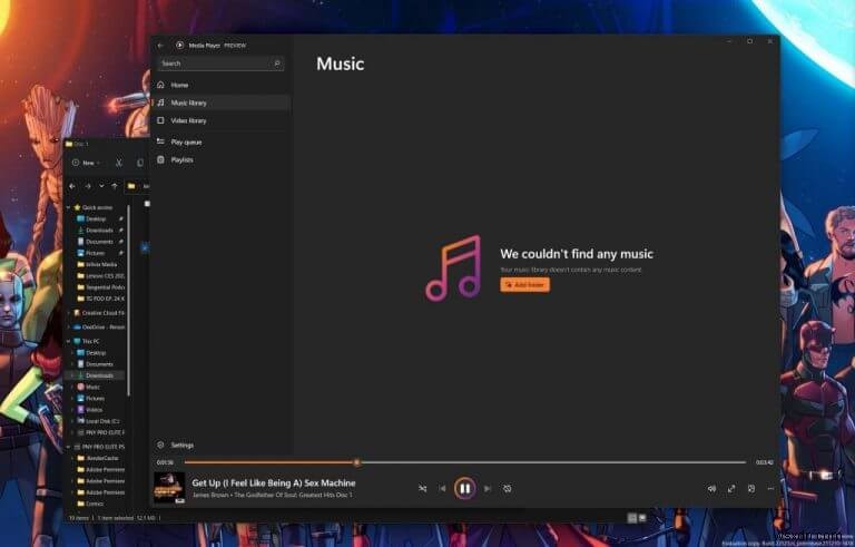 Groove Music プレーヤーが更新され、一部の新しい Windows 11 Media Player に置き換えられました