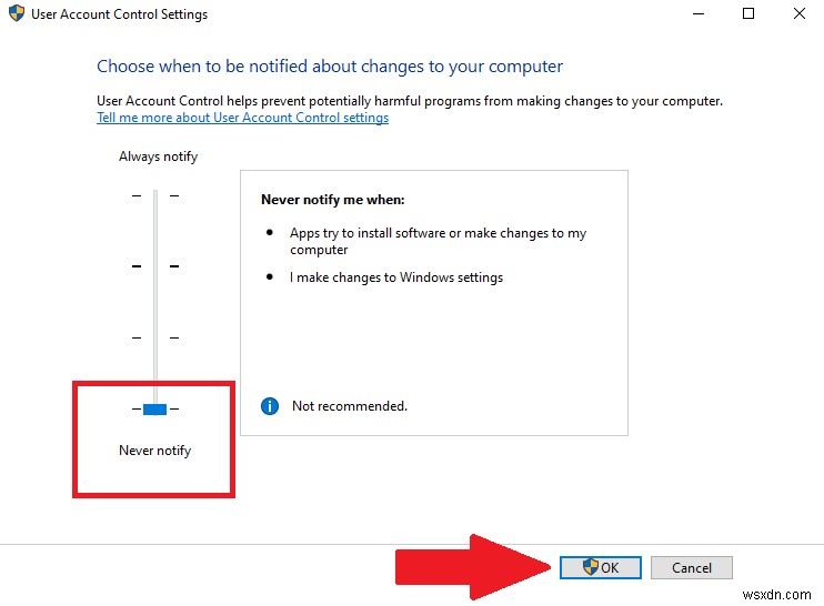 Windows 10 でユーザー アカウント制御 (UAC) を完全に無効にする方法