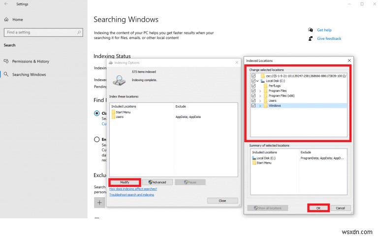 Windows 10 および Windows 11 でフォルダーとファイルを検索から非表示にする方法