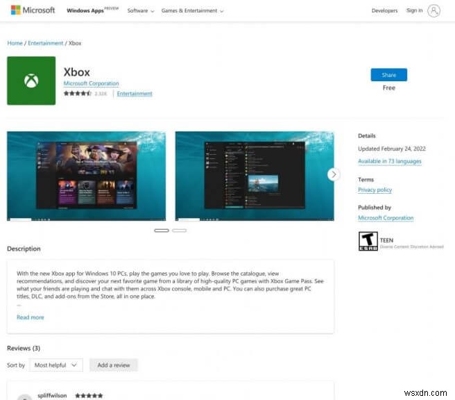 これは、Windows 11 に着想を得て、新しく再設計された Microsoft Store Web バージョンです