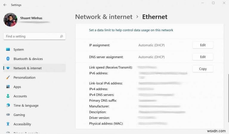 Windows 11 PC で IP アドレスを見つける方法