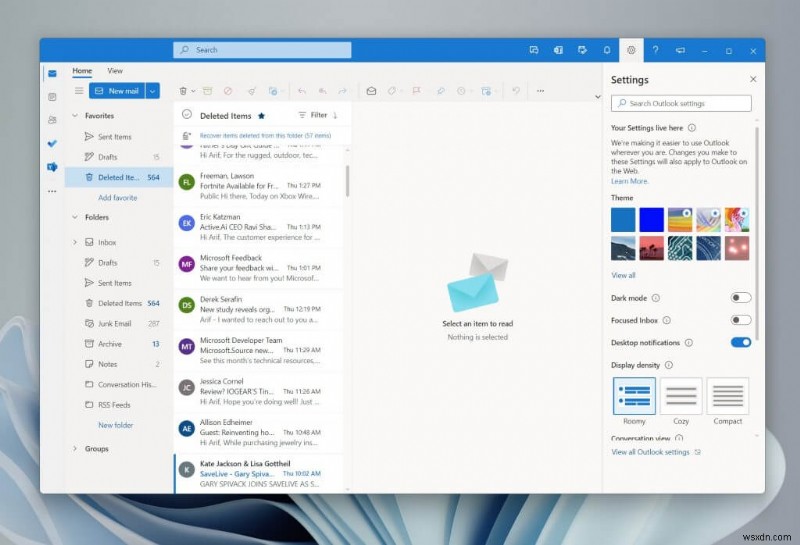[ビデオ] リークされた One Outlook Windows 11 クライアントのハンズオン:美化された PWA?