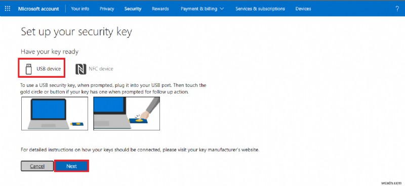 Windows 11 で USB セキュリティ キーを追加する速度は次のとおりです