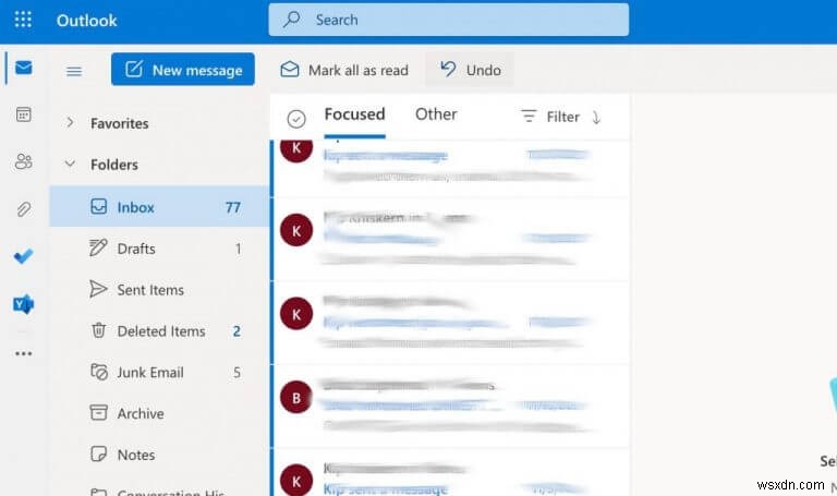 Outlook Web で削除されたメールを復元する方法
