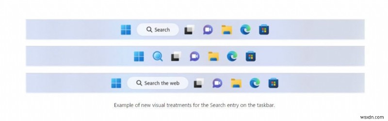 Windows 11 Dev Channel Build 25158 は、ウィジェットの通知を表示し、タスク バーでの検索のさまざまな視覚的処理をテストします