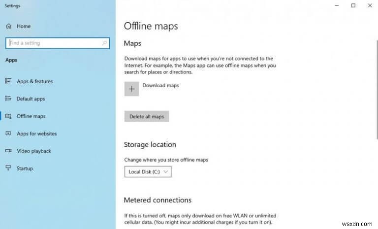 Windows でオフライン マップを使用および管理する方法
