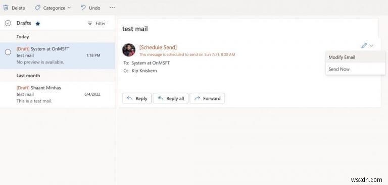 Outlook でメールをスケジュールする方法