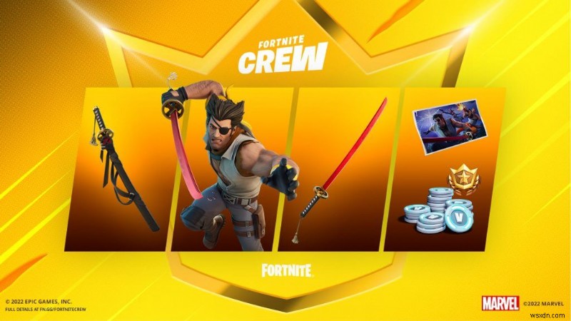 X-Men のウルヴァリンが新しい外観で Fortnite ビデオ ゲームに戻ってきます