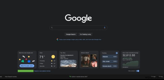 Google の新しいホームページは、検索ボックスの下にある Windows 11 のようなウィジェットでより多くの人に公開されます
