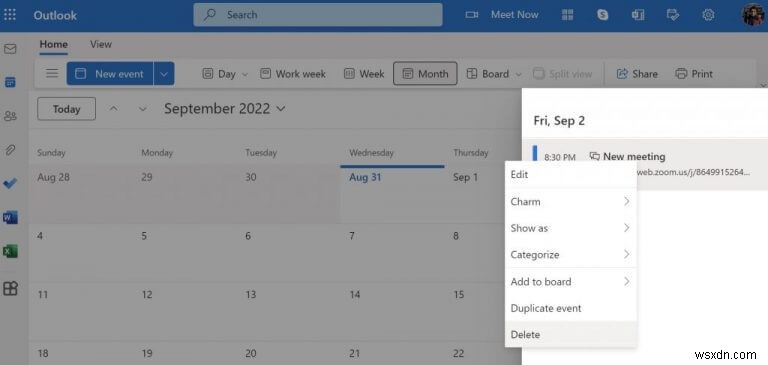 Zoom を Outlook アカウントに追加する方法