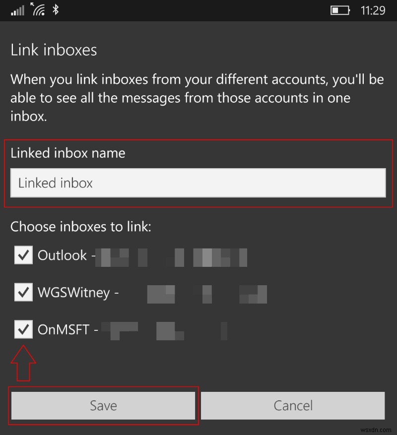 Windows 10 メールでリンクされたアカウントを設定する方法