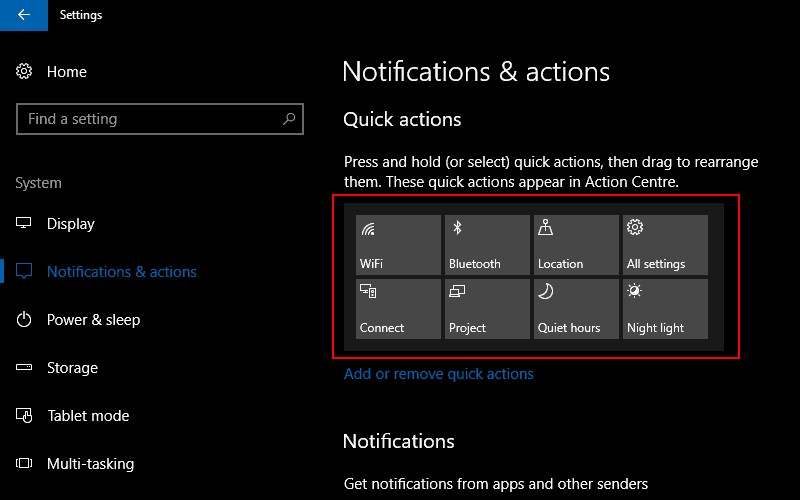 Windows 10 で通知を管理する方法