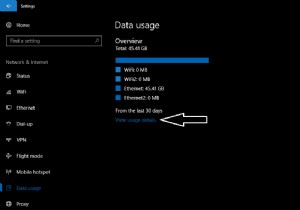 Windows 10 でデータ使用量を表示する方法