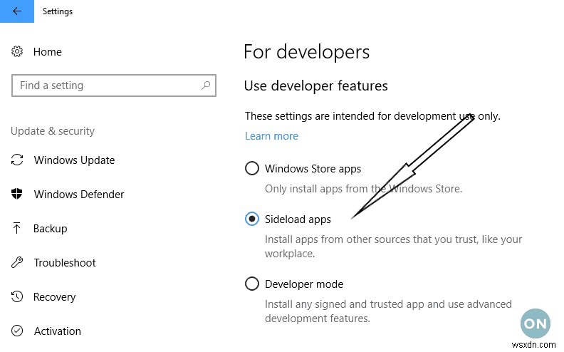 Windows 10 アプリをサイドロードする方法