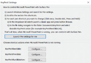 Surface ペンを使用して PowerPoint プレゼンテーションを制御する方法