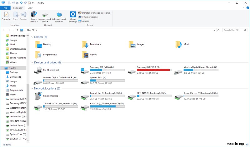 Windows 10 でこの PC に対してファイル エクスプローラーを開く方法