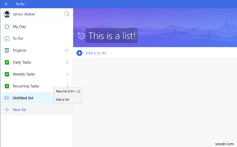 Microsoft To-Do を開始する方法