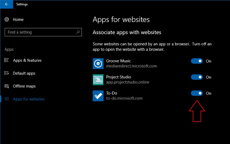 Windows 10 の Web サイト用アプリとは何ですか? 