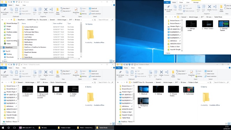 Windows 10 でアプリを画面にスナップする方法