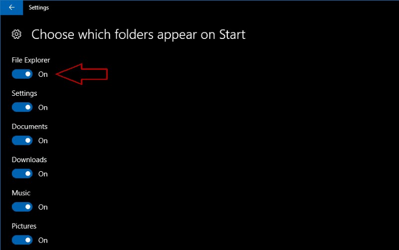 Windows 10 スタート メニューのフォルダ ショートカットをカスタマイズする方法