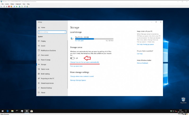 Windows 10 の組み込みツールを使用してディスク領域をクリーンアップする方法