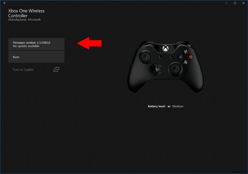 Windows 10 PC から Xbox One コントローラーのファームウェアを更新する方法
