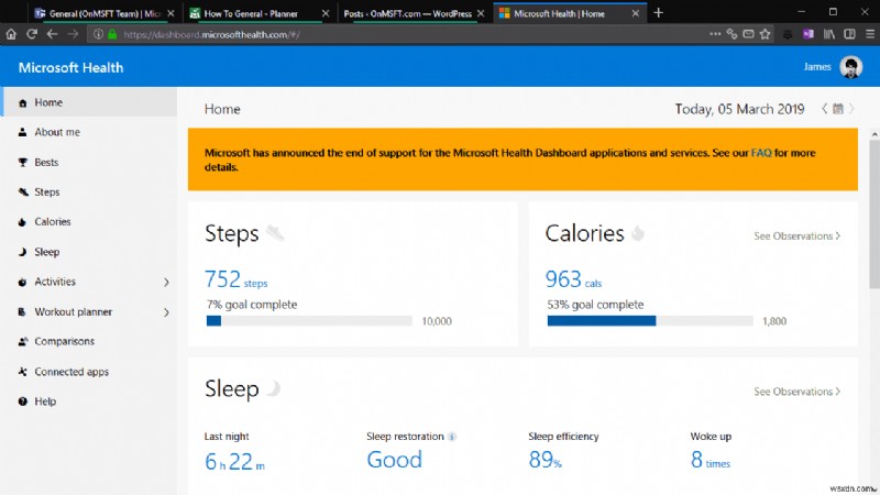 終了間近の Microsoft Health からデータをエクスポートする方法