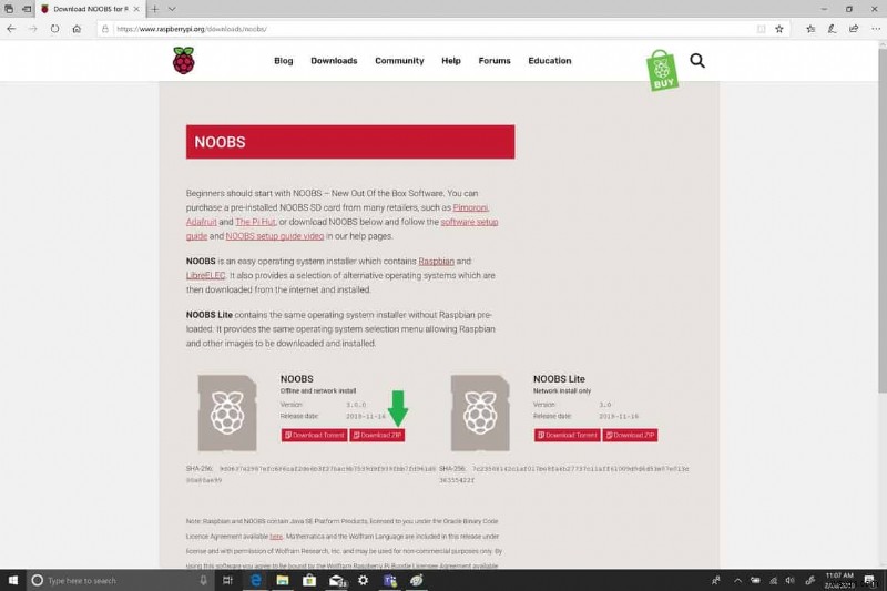 Raspberry Pi に OS をインストールする方法